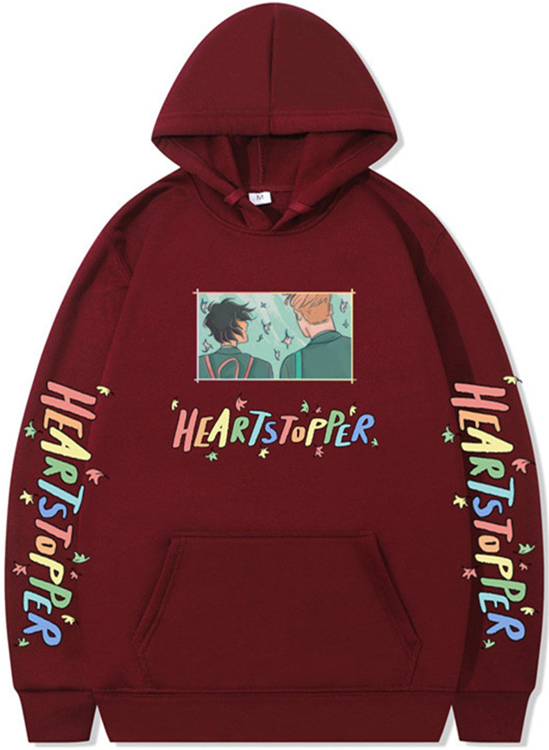 Nick and Charlie hoodie heartstopper loose hoodie sweatshirt