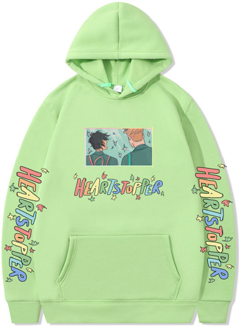 Nick and Charlie hoodie heartstopper loose hoodie sweatshirt