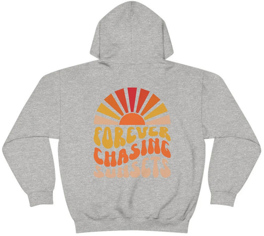 Forever Chasing Sunsets Men's and Women's Oversized Hoodie Y2k Soft Casual Pullover