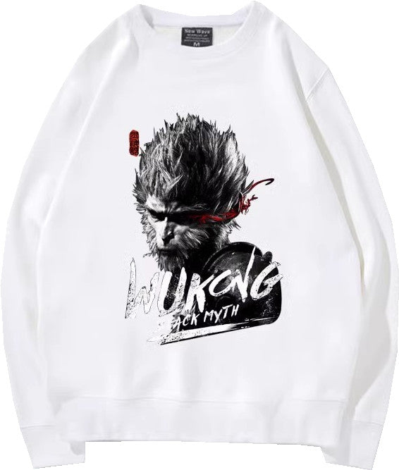 Black Myth Wukong Casual Pullover shirt For Men's and Women's Printed Hoodie Sweater