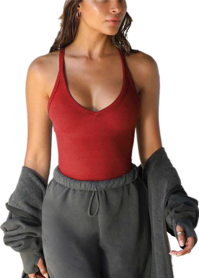 Y2K New Knitted vest Women's Sexy Slim Fit BM Top Shirt