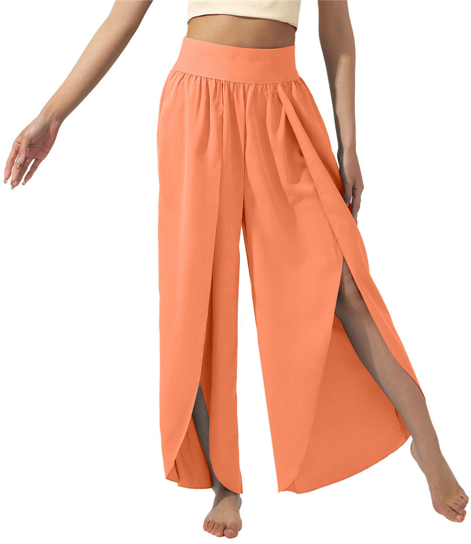 New Fashion High Waist Casual Loose Trousers Yoga Pants