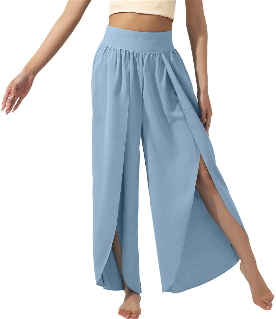 New Fashion High Waist Casual Loose Trousers Yoga Pants