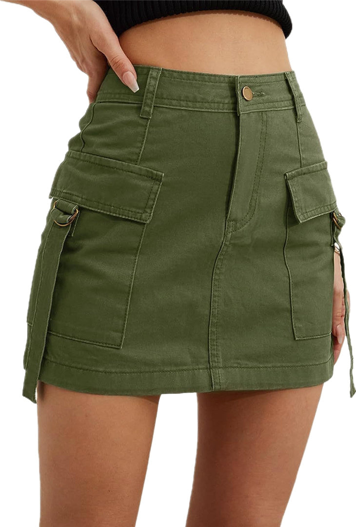 Women's mini skirt Y2K denim short skirt