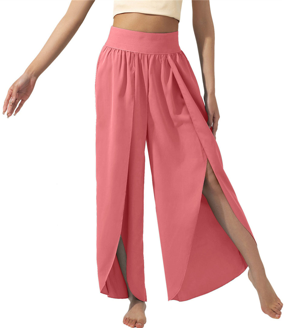 New Fashion High Waist Casual Loose Trousers Yoga Pants