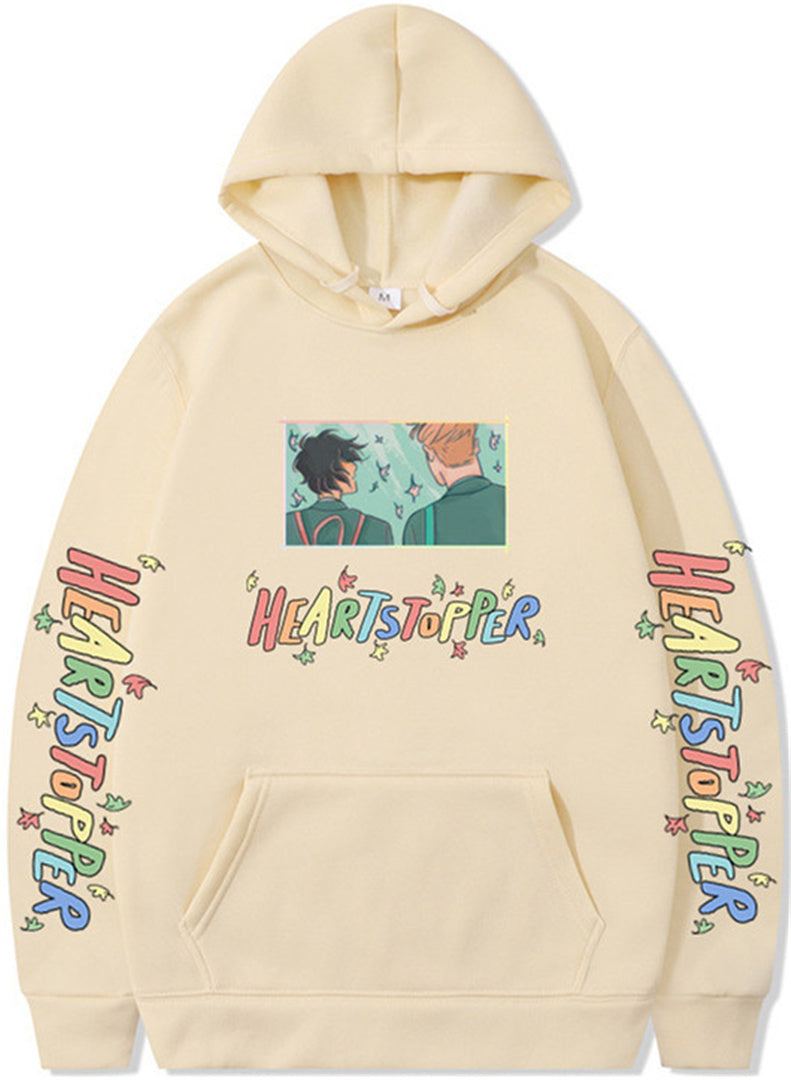 Nick and Charlie hoodie heartstopper loose hoodie sweatshirt