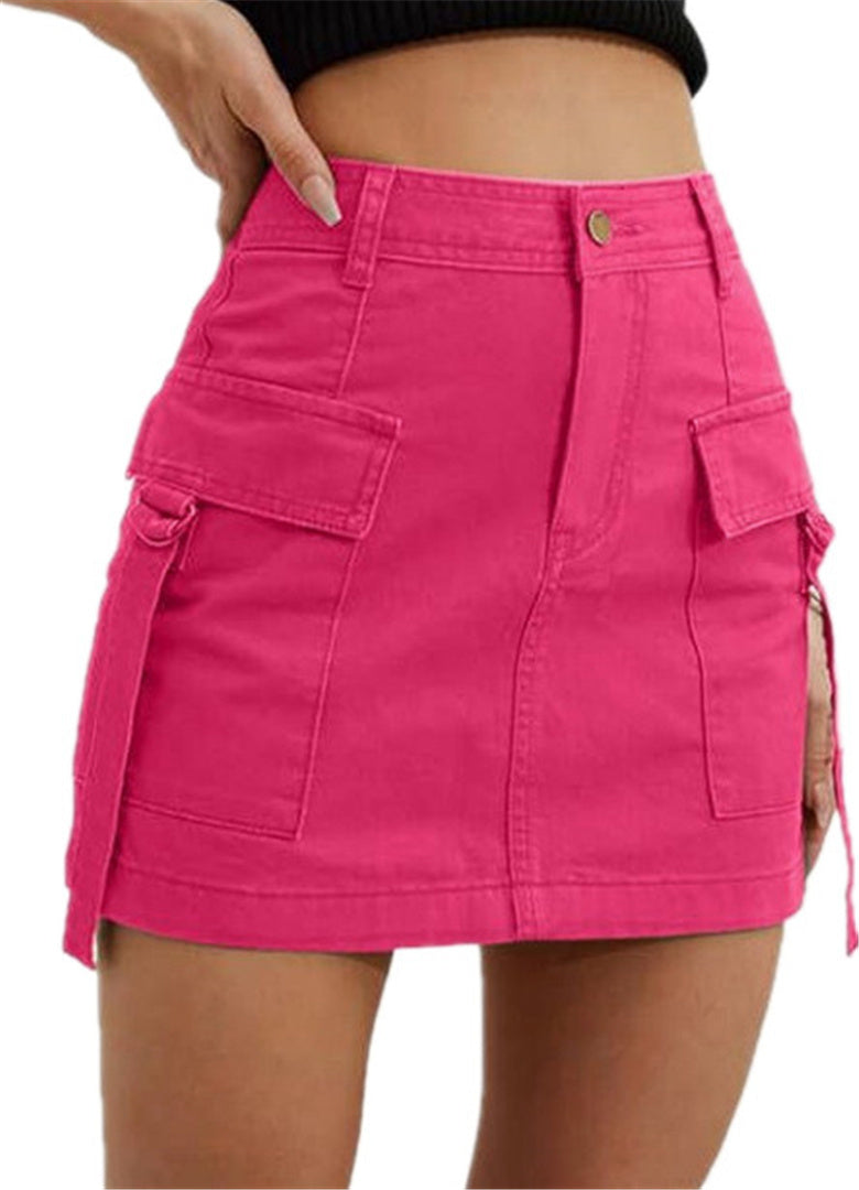 Women's mini skirt Y2K denim short skirt