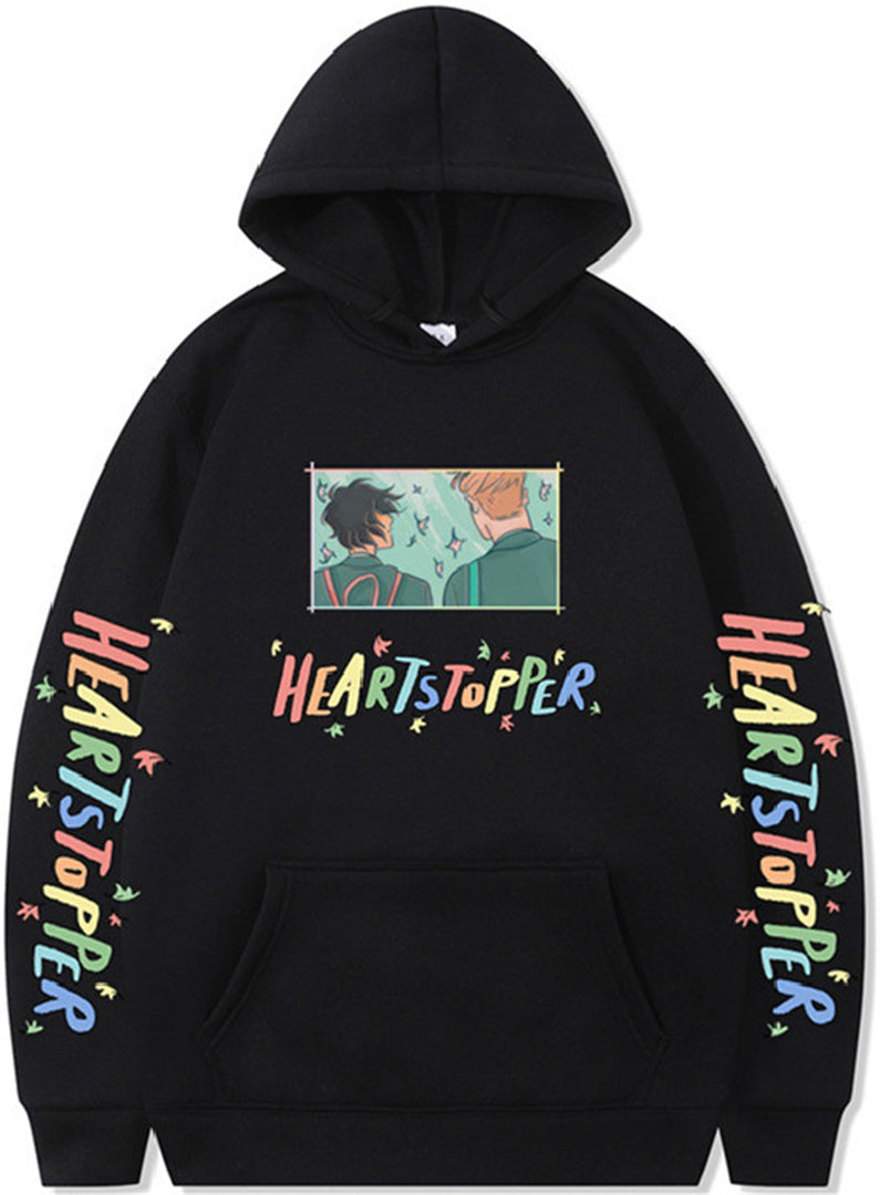 Nick and Charlie hoodie heartstopper loose hoodie sweatshirt