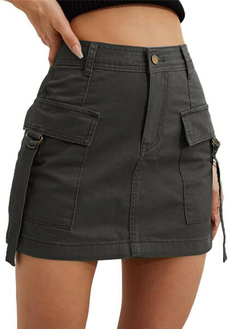 Women's mini skirt Y2K denim short skirt