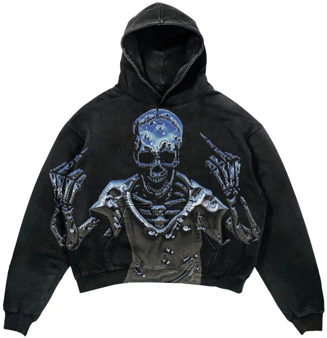 Men And Women Hoodies Gothic Streetwear Pullover Y2k Grunge Hoodies Jacket Unisex Sweatshirt