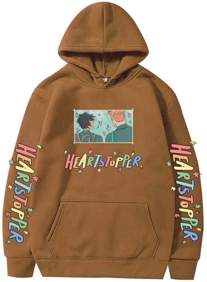 Nick and Charlie hoodie heartstopper loose hoodie sweatshirt