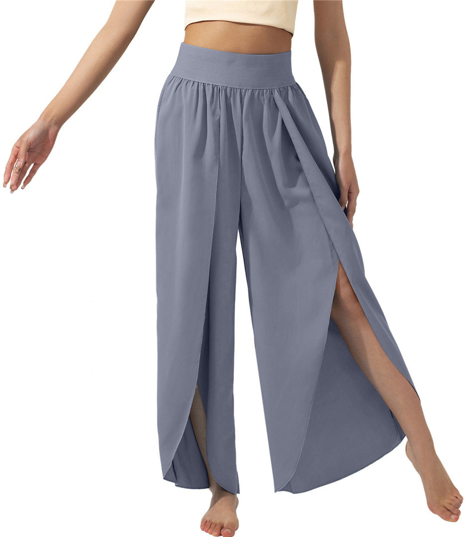 New Fashion High Waist Casual Loose Trousers Yoga Pants