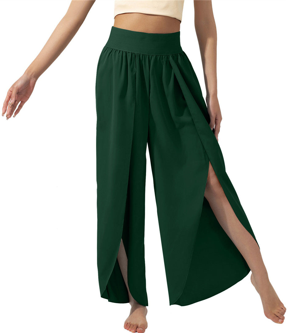 New Fashion High Waist Casual Loose Trousers Yoga Pants