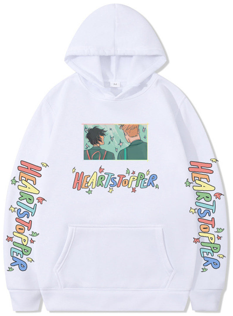 Nick and Charlie hoodie heartstopper loose hoodie sweatshirt