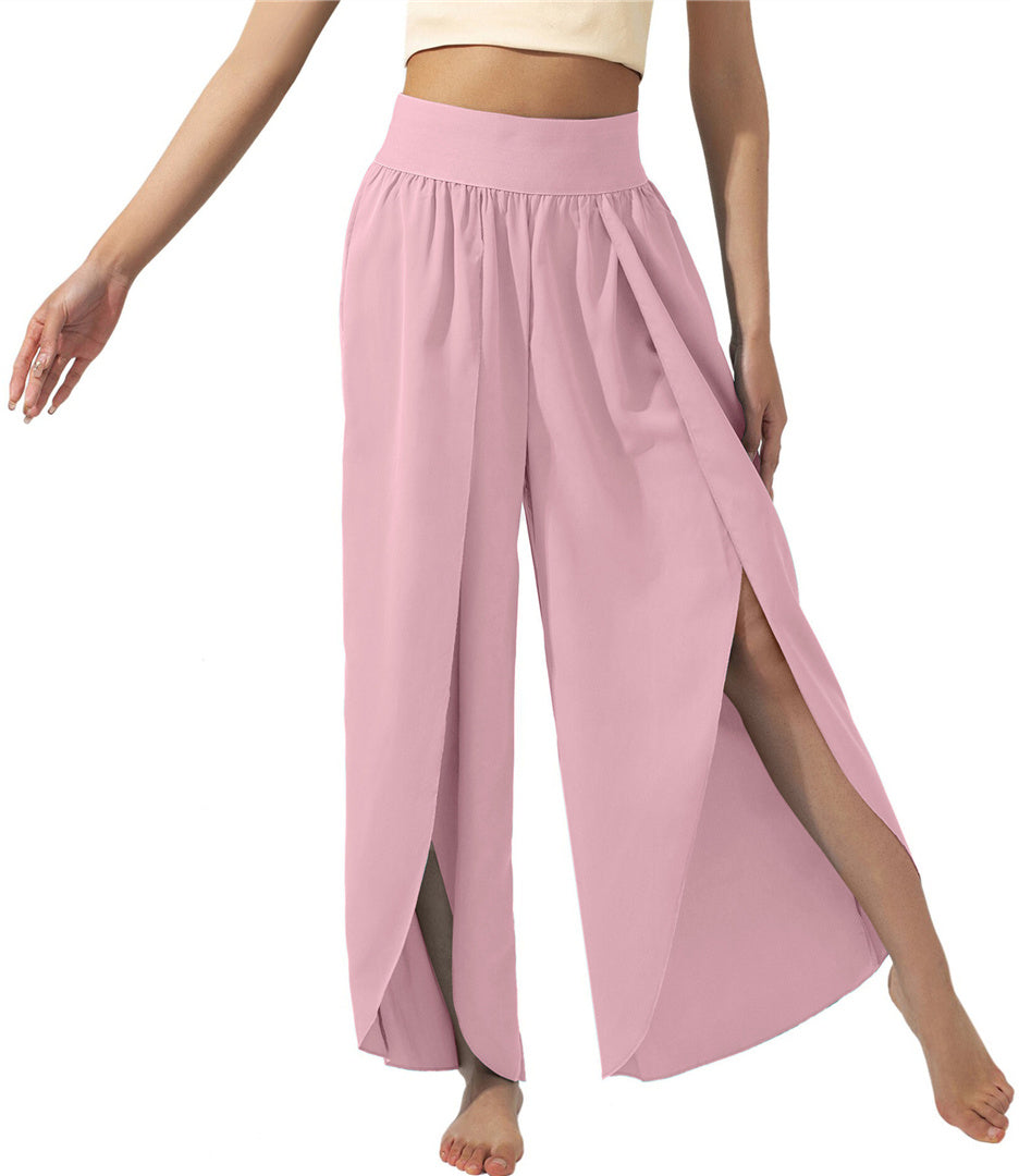 New Fashion High Waist Casual Loose Trousers Yoga Pants